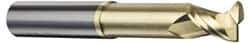 Accupro - 3/8", 2 Flute, Single End, Solid Carbide, 0.03" Corner Radius End Mill - 4" OAL, 45° Helix, Right Hand Flute, 1/2" LOC, Right Hand Cut, 2-1/8" Extended Reach - Americas Industrial Supply