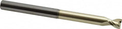 Accupro - 1/2", 2 Flute, Single End, Solid Carbide, 0.02" Corner Radius End Mill - 6" OAL, 45° Helix, Right Hand Flute, 5/8" LOC, Right Hand Cut, 3-1/8" Extended Reach - Americas Industrial Supply