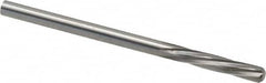 Magafor - 3.2512mm Solid Carbide 6 Flute Chucking Reamer - Spiral Flute, 0.128" Straight Shank, 19/32" Flute Length, 2-1/4" OAL - Americas Industrial Supply