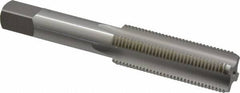 OSG - 5/8-18 UNF 2B 4 Flute Bright Finish High Speed Steel Straight Flute Standard Hand Tap - Bottoming, Right Hand Thread, 3-13/16" OAL, 1-13/16" Thread Length, H5 Limit, Oversize - Americas Industrial Supply
