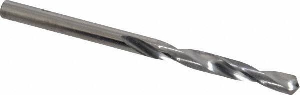 SGS - #9 118° Solid Carbide Jobber Drill - Bright Finish, Right Hand Cut, Spiral Flute, Straight Shank, 3" OAL, Faceted Point - Americas Industrial Supply