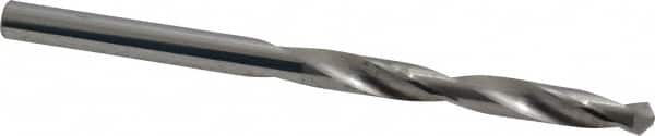 SGS - #18 118° Solid Carbide Jobber Drill - Bright Finish, Right Hand Cut, Spiral Flute, Straight Shank, 2-3/4" OAL, Faceted Point - Americas Industrial Supply