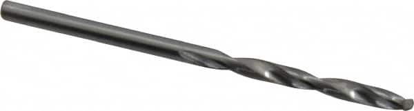 SGS - #33 118° Solid Carbide Jobber Drill - Bright Finish, Right Hand Cut, Spiral Flute, Straight Shank, 2-1/4" OAL, Faceted Point - Americas Industrial Supply