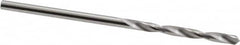 SGS - #43 118° Solid Carbide Jobber Drill - Bright Finish, Right Hand Cut, Spiral Flute, Straight Shank, 2" OAL, Faceted Point - Americas Industrial Supply