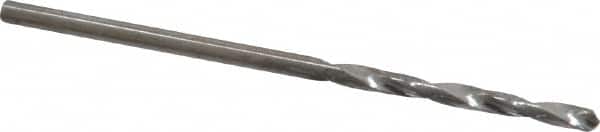 SGS - #50 118° Solid Carbide Jobber Drill - Bright Finish, Right Hand Cut, Spiral Flute, Straight Shank, 1-3/4" OAL, Faceted Point - Americas Industrial Supply