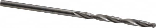 SGS - #51 118° Solid Carbide Jobber Drill - Bright Finish, Right Hand Cut, Spiral Flute, Straight Shank, 1-1/2" OAL, Faceted Point - Americas Industrial Supply