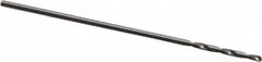 SGS - #71 118° Solid Carbide Jobber Drill - Bright Finish, Right Hand Cut, Spiral Flute, Straight Shank, 1" OAL, Faceted Point - Americas Industrial Supply