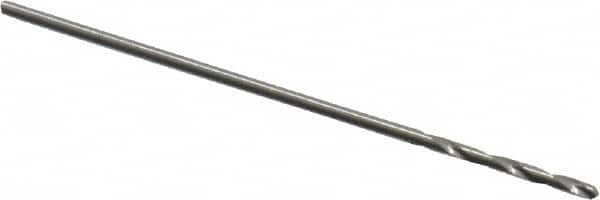 SGS - #72 118° Solid Carbide Jobber Drill - Bright Finish, Right Hand Cut, Spiral Flute, Straight Shank, 1" OAL, Faceted Point - Americas Industrial Supply
