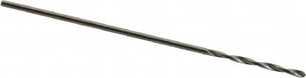 SGS - #77 118° Solid Carbide Jobber Drill - Bright Finish, Right Hand Cut, Spiral Flute, Straight Shank, 3/4" OAL, Faceted Point - Americas Industrial Supply