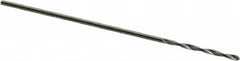 SGS - #77 118° Solid Carbide Jobber Drill - Bright Finish, Right Hand Cut, Spiral Flute, Straight Shank, 3/4" OAL, Faceted Point - Americas Industrial Supply