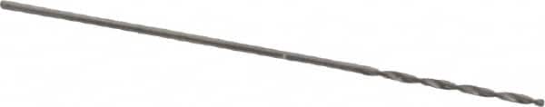 SGS - #80 118° Solid Carbide Jobber Drill - Bright Finish, Right Hand Cut, Spiral Flute, Straight Shank, 3/4" OAL, Faceted Point - Americas Industrial Supply