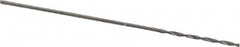 SGS - #80 118° Solid Carbide Jobber Drill - Bright Finish, Right Hand Cut, Spiral Flute, Straight Shank, 3/4" OAL, Faceted Point - Americas Industrial Supply
