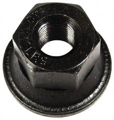 Dorman - 9/16-18 Black Oil Quench Finish Flanged Wheel Nut - 1-1/16" Hex, 1" OAL, 1.6 Diam Flange Seat Angle - Americas Industrial Supply