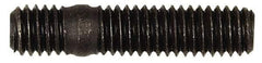 Dorman - M6x1.0 27.5mm OAL Unequal Double Threaded Stud - Steel, Black Oxide Finish, 17mm Long Thread Length, 7.5mm Short Thread Length, Metric - Americas Industrial Supply