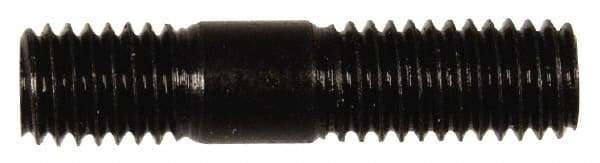 Dorman - M8x1.25 35mm OAL Unequal Double Threaded Stud - Steel, Black Oxide Finish, 16mm Long Thread Length, 10mm Short Thread Length, Metric - Americas Industrial Supply