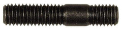 Dorman - M8x1.25 40mm OAL Unequal Double Threaded Stud - Steel, Black Oxide Finish, 21mm Long Thread Length, 10mm Short Thread Length, Metric - Americas Industrial Supply