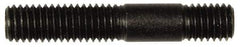 Dorman - M8x1.25 45mm OAL Unequal Double Threaded Stud - Steel, Black Oxide Finish, 23mm Long Thread Length, 10mm Short Thread Length, Metric - Americas Industrial Supply