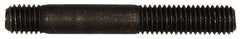 Dorman - M8x1.25 60mm OAL Unequal Double Threaded Stud - Steel, Black Oxide Finish, 24mm Long Thread Length, 10mm Short Thread Length, Metric - Americas Industrial Supply