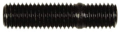 Dorman - M10x1.50 42mm OAL Unequal Double Threaded Stud - Steel, Black Oxide Finish, 27mm Long Thread Length, 12mm Short Thread Length, Metric - Americas Industrial Supply