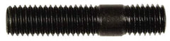 Dorman - M10x1.50 47mm OAL Unequal Double Threaded Stud - Steel, Zinc-Plated Finish, 27mm Long Thread Length, 12mm Short Thread Length, Metric - Americas Industrial Supply