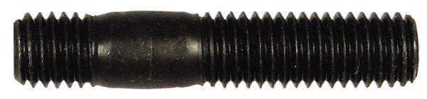Dorman - M10x1.50 52mm OAL Unequal Double Threaded Stud - Steel, Black Oxide Finish, 27mm Long Thread Length, 12mm Short Thread Length, Metric - Americas Industrial Supply