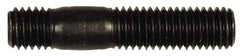 Dorman - M10x1.50 52mm OAL Unequal Double Threaded Stud - Steel, Black Oxide Finish, 27mm Long Thread Length, 12mm Short Thread Length, Metric - Americas Industrial Supply