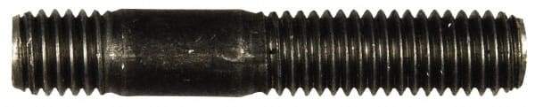 Dorman - M10x1.50 57mm OAL Unequal Double Threaded Stud - Steel, Black Oxide Finish, 28mm Long Thread Length, 12mm Short Thread Length, Metric - Americas Industrial Supply