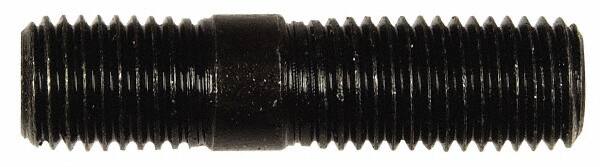 Dorman - M10x1.25 41mm OAL Unequal Double Threaded Stud - Steel, Black Oxide Finish, 21mm Long Thread Length, 13mm Short Thread Length, Metric - Americas Industrial Supply