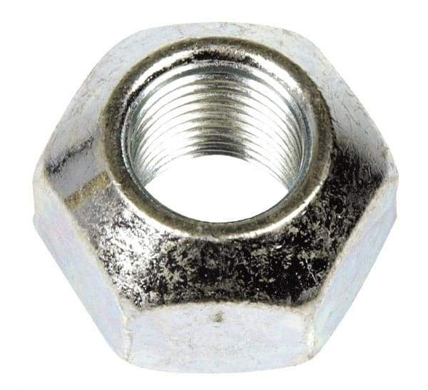 Dorman - 9/16-18 Zinc Finish Open Wheel Nut - 1" Hex, 21/32" OAL, 90° Seat Angle - Americas Industrial Supply