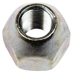 Dorman - 9/16-18 Black Oil Quench Finish Open Wheel Nut - 1-1/16" Hex, 31/32" OAL, 60° Seat Angle - Americas Industrial Supply