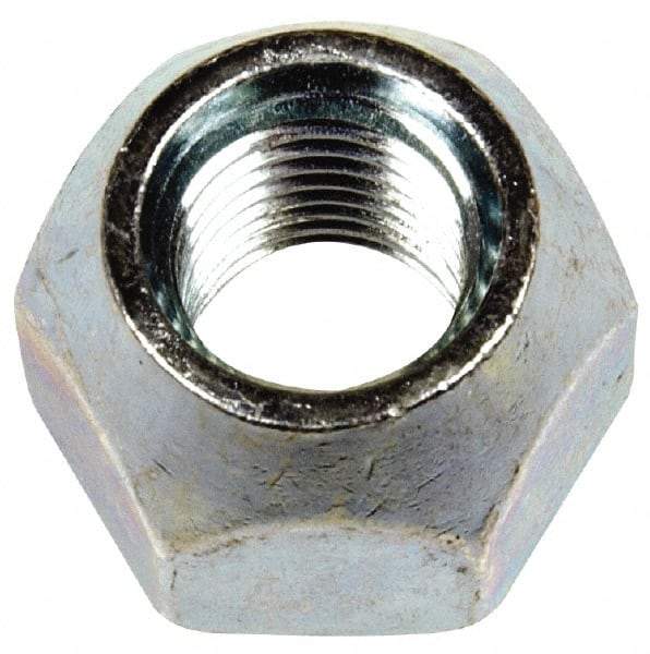Dorman - M12-1.5 Zinc Finish Open Wheel Nut - 21mm Hex, 16mm OAL, 60° Seat Angle - Americas Industrial Supply