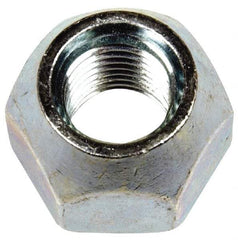 Dorman - M12-1.5 Zinc Finish Open Wheel Nut - 21mm Hex, 16mm OAL, 60° Seat Angle - Americas Industrial Supply