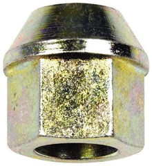 Dorman - 1/2-20 Zinc Finish Open Wheel Nut - 13/16" Hex, 15/16" OAL, 60° Seat Angle - Americas Industrial Supply