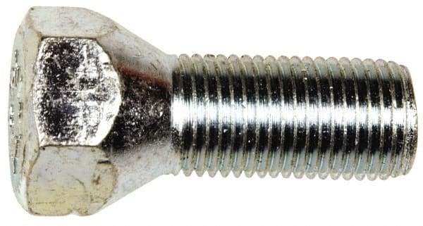 Dorman - 1/2-20, 3/4" Hex Wheel Bolt - 1" Thread Length, 60° Seat Angle - Americas Industrial Supply
