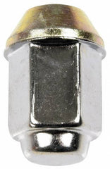 Dorman - 1/2-20 Stainless Finish Capped Wheel Nut - 13/16" Hex, 1-15/32" OAL, 60° Seat Angle - Americas Industrial Supply