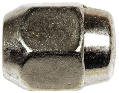 Dorman - M12-1.5 Chrome Finish Capped Wheel Nut - 21mm Hex, 27mm OAL, 60° Seat Angle - Americas Industrial Supply