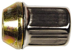 Dorman - M12-1.5 Stainless Finish Capped Wheel Nut - 19mm Hex, 32mm OAL, 60° Seat Angle - Americas Industrial Supply