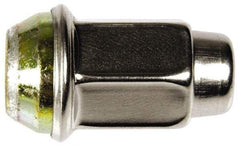 Dorman - 1/2-20 Stainless Finish Capped Wheel Nut - 3/4" Hex, 1-5/8" OAL, 60° Seat Angle - Americas Industrial Supply