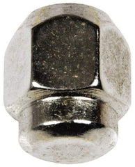 Dorman - M10-1.25 Chrome Finish Capped Wheel Nut - 17mm Hex, 21mm OAL, 60° Seat Angle - Americas Industrial Supply