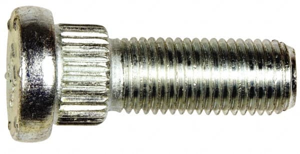 Dorman - 7/16-20 Serrated Bolt Wheel Stud - 0.575" Knurl, 1-3/8" OAL, 5/16" Shoulder Length - Americas Industrial Supply