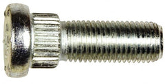 Dorman - 7/16-20 Serrated Bolt Wheel Stud - 0.575" Knurl, 1-3/8" OAL, 5/16" Shoulder Length - Americas Industrial Supply
