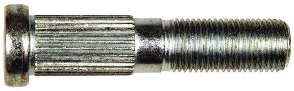 Dorman - 1/2-20 Serrated Bolt Wheel Stud - 0.56" Knurl, 2-3/8" OAL, 15/16" Shoulder Length - Americas Industrial Supply