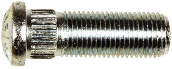 Dorman - 1/2-20 Serrated Bolt Wheel Stud - 0.535" Knurl, 1-17/32" OAL, 5/16" Shoulder Length - Americas Industrial Supply