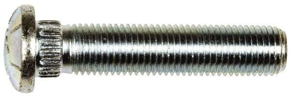 Dorman - 7/16-20 Serrated Bolt Wheel Stud - 0.475" Knurl, 2-1/8" OAL, 3/16" Shoulder Length - Americas Industrial Supply