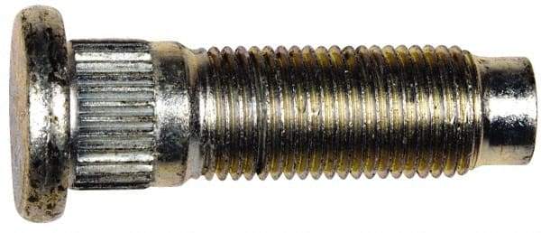 Dorman - 1/2-20 Serrated Bolt Wheel Stud - 0.545" Knurl, 1-3/4" OAL, 7/16" Shoulder Length - Americas Industrial Supply