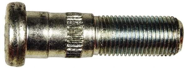 Dorman - 9/16-18 Serrated Bolt Wheel Stud - 5/8" Knurl, 2-1/8" OAL, 29/32" Shoulder Length - Americas Industrial Supply