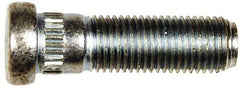 Dorman - 7/16-20 Serrated Bolt Wheel Stud - 0.472" Knurl, 1-1/2" OAL, 11/32" Shoulder Length - Americas Industrial Supply