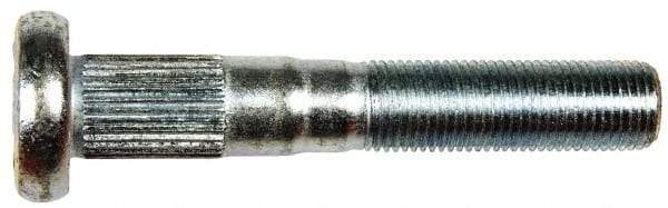 Dorman - 9/16-18 Serrated Bolt Wheel Stud - 0.621" Knurl, 3-17/32" OAL, 1-5/16" Shoulder Length - Americas Industrial Supply