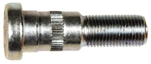 Dorman - 1/2-20 Serrated Bolt Wheel Stud - 5/8" Knurl, 2" OAL, 7/8" Shoulder Length - Americas Industrial Supply