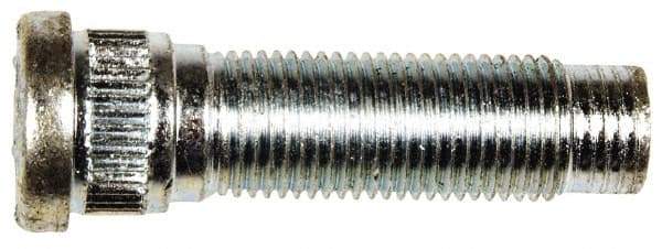 Dorman - 1/2-20 Serrated Bolt Wheel Stud - 0.62" Knurl, 1-21/32" OAL, 11/32" Shoulder Length - Americas Industrial Supply